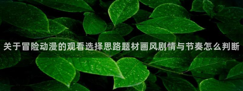 韩漫漫画最新章节：关于冒险动漫的观看选择思路题材画风剧情与节奏怎么判断